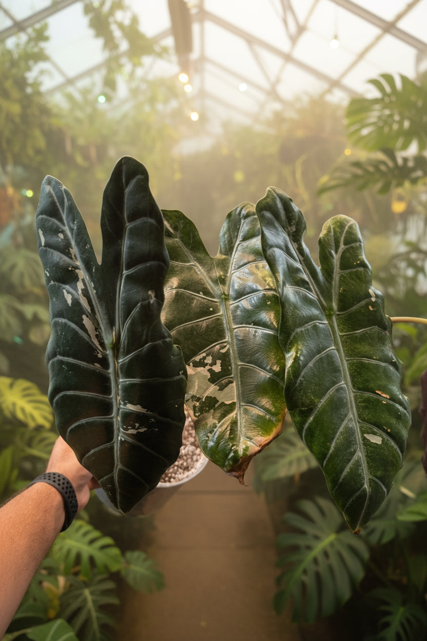 Alocasia Pink Chantrieri 8” Mother low color