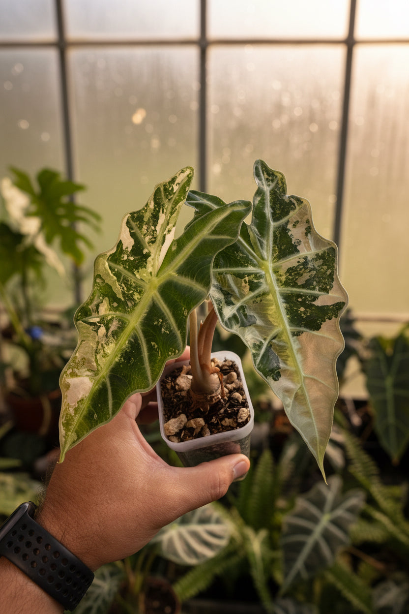 Alocasia Polly Pink Snow 3” Large