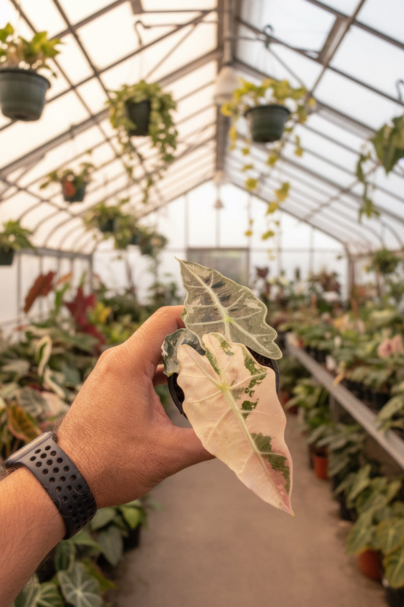 Alocasia Polly Pink Snow 3”