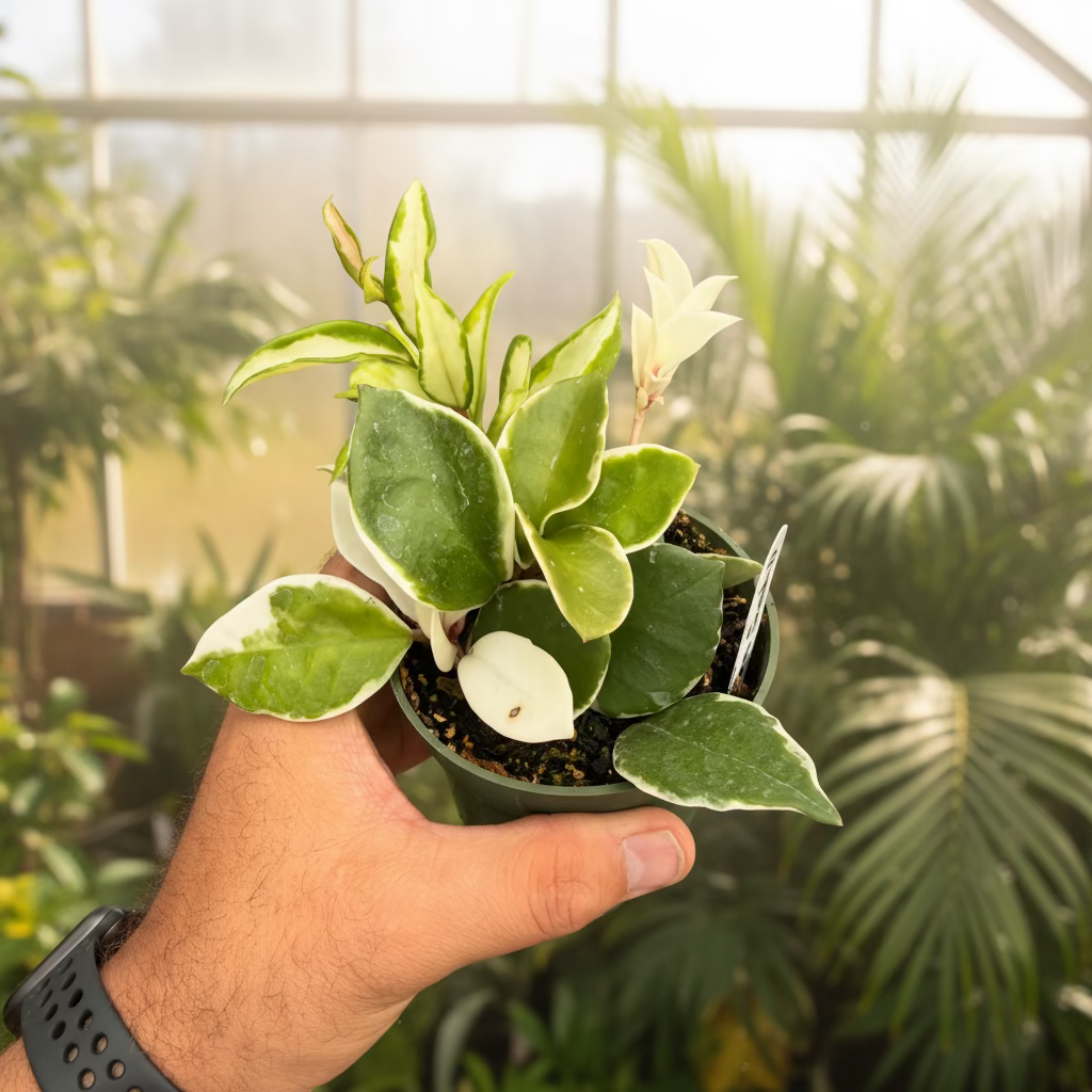 Hoya Carnosa Snowball Albo
