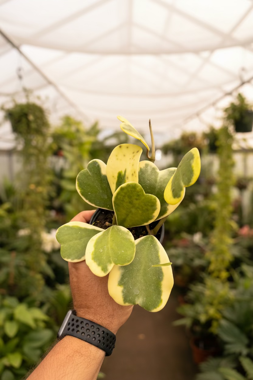 Hoya Kerrii Variegated 4”
