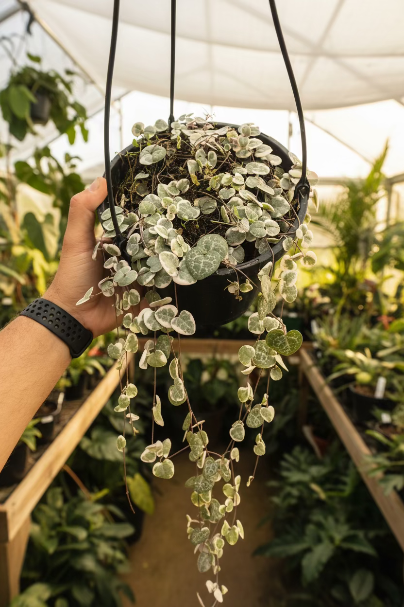 Variegated String of Hearts 8” HB